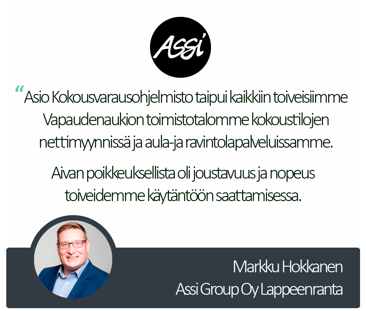 Assi Group Oy Lappeenranta asiakassitaatti