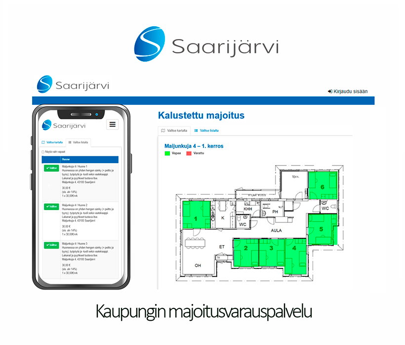 Maijunkuja 4 varauspalvelu Saarijärven kaupungille