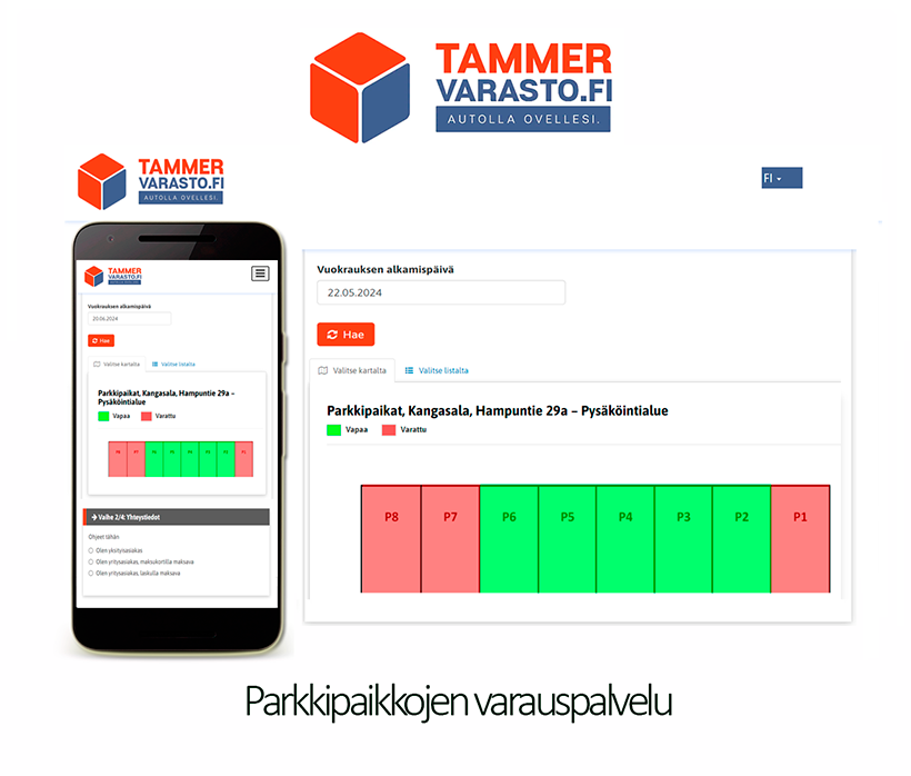 Tammervaraston parkkivaraus