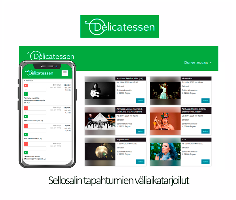Linkki Delicatessen väliaikatarjoiluihin